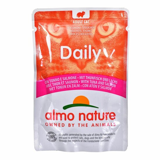 Kattenvoer Almo Nature Nature Daily Zalm Tonijn 70 L 70 g 1