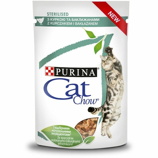 Kattenvoer Purina Chow Sterlisied Gig Kip 85 g 1