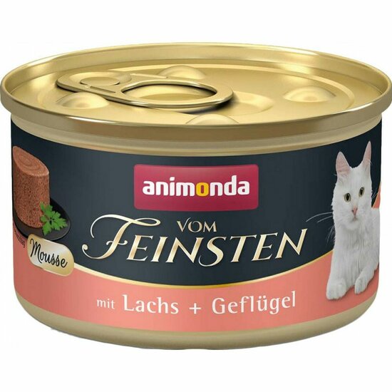 Kattenvoer Animonda Vom Feinsten Mousse Salmon y Aves Zalm Vis Vogels 85 g 1