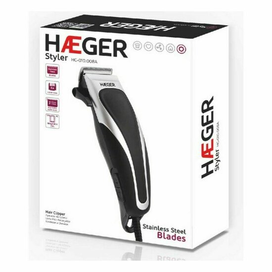 Baard en haar trimmer Haeger HC-010.008A 10 W 2