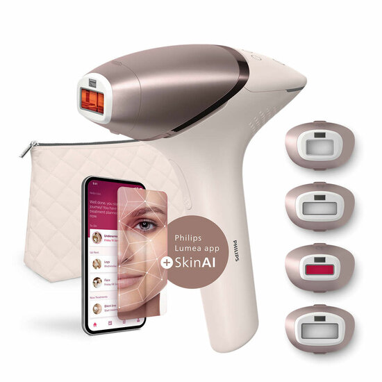 Epilator met pulserend licht en toebehoren Philips BRI977/00 1