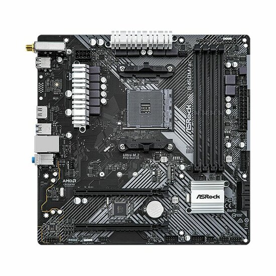 Moederbord ASRock B450M/AC R2.0 AMD B450 AMD AM4 3