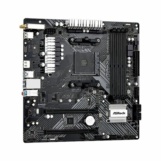 Moederbord ASRock B450M/AC R2.0 AMD B450 AMD AM4 4