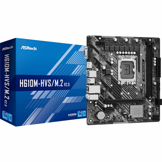 Moederbord ASRock H610M-HVS/M.2 R2.0 INTEL H610 LGA 1700 1