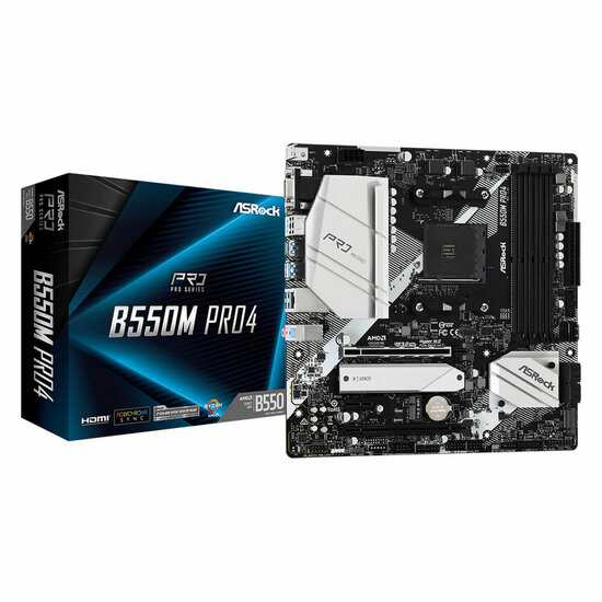 Moederbord ASRock B550M Pro4 AMD B550 AMD AM4 1