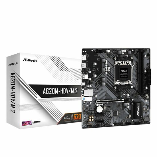 Moederbord ASRock A620M-HDV/M.2 AMD AM5 AMD A620 1