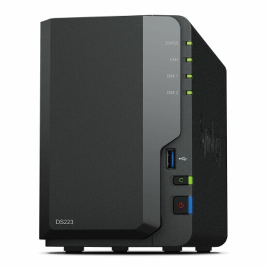 Netwerkopslag NAS Synology DS223 Realtek Zwart 1