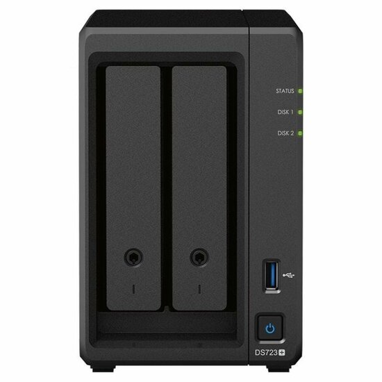 Netwerkopslag NAS Synology DS723+ Zwart AM4 Socket: AMD Ryzen&trade; AMD Ryzen R1600 1