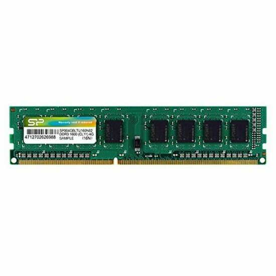 RAM geheugen Silicon Power SP004GBLTU160N02 DDR3 240-pin DIMM 4 GB 1600 Mhz 4 GB 1600 mHz CL11 DDR3 1