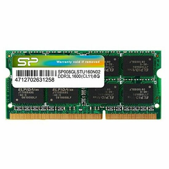 RAM geheugen Silicon Power PAMSLPSOO0022 8 GB 1600 MHz DDR3-PC3-12800 8 GB 1600 mHz CL11 DDR3L 1