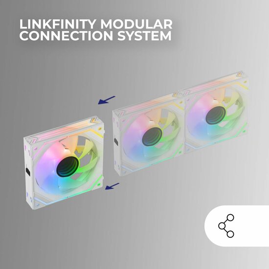 CPU-ventilator Mars Gaming MFLINKFINITYW 3