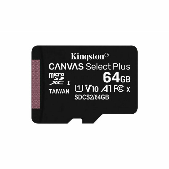 Micro SD kaart met adapter Kingston SDCS2/64GB-2P1A 64 GB 1