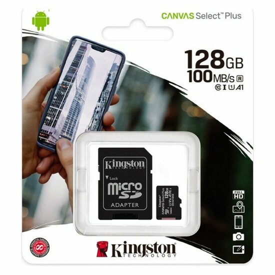 Micro SD kaart met adapter Kingston SDCS2 100 MB/s exFAT 2