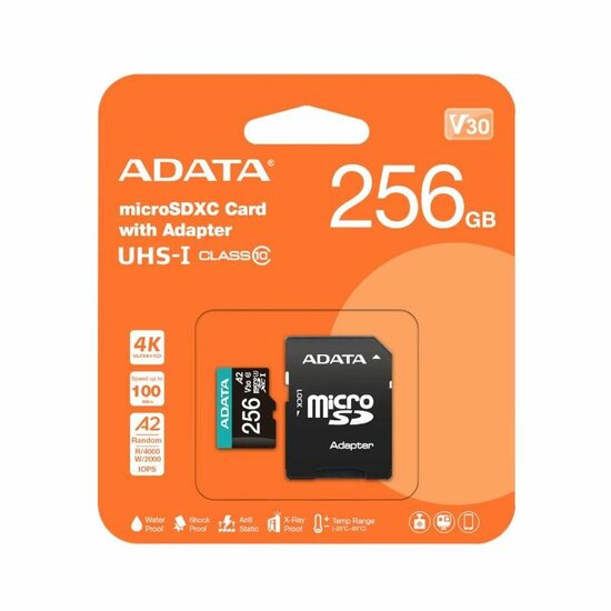 Micro SD kaart Adata AUSDX256GUI3V30SA2 256 GB 3