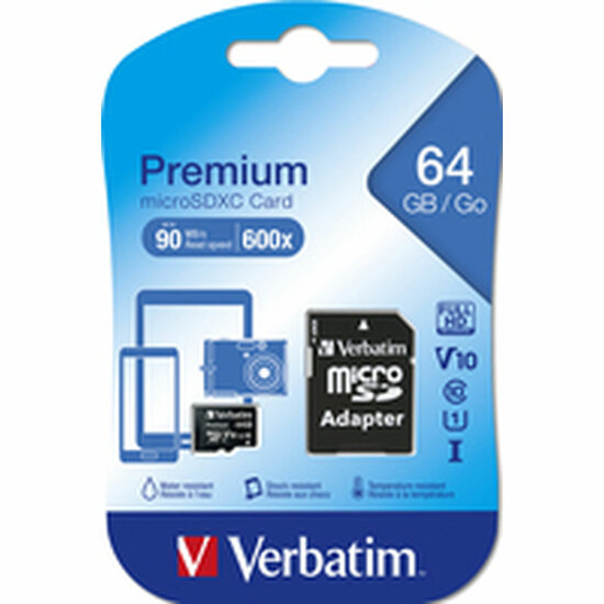 Micro SD kaart met adapter Verbatim 44084 2