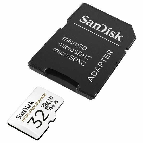 Micro SD kaart met adapter SanDisk High Endurance 32 GB 1