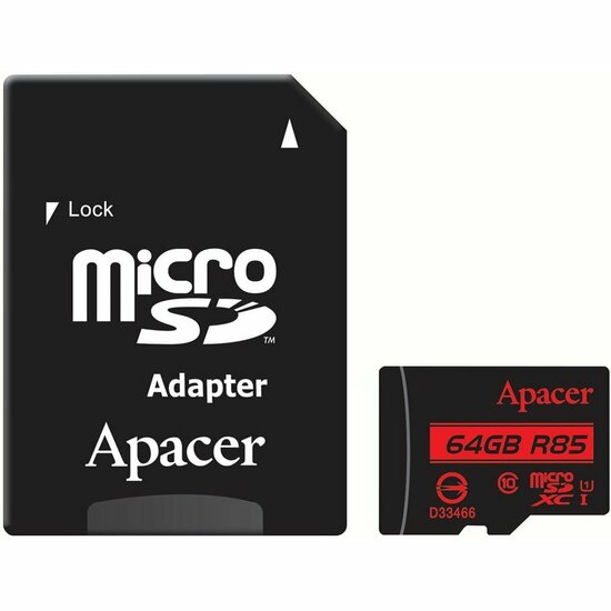 SD Geheugenkaart Apacer AP64GMCSX10U5-R 64 GB 1