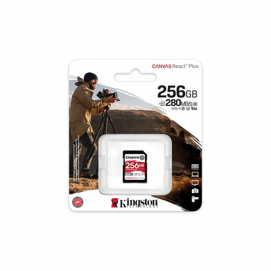 SDXC Geheugenkaart Kingston Technology Canvas React Plus 256 GB 2