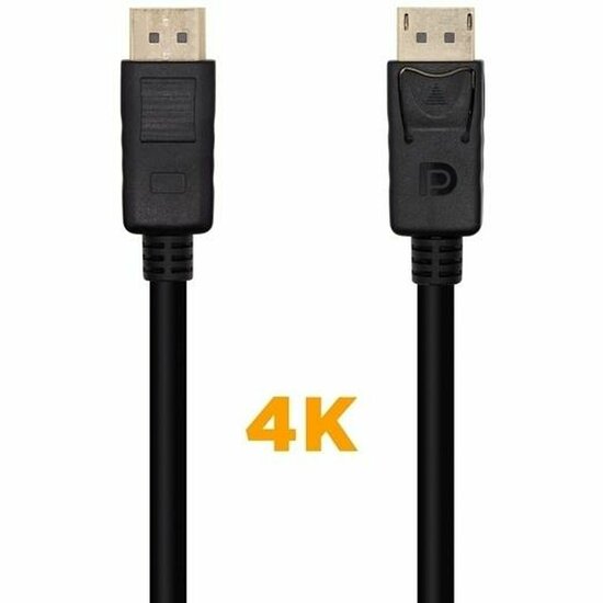 DisplayPort kabel Aisens A124-0548 Zwart 50 cm 1