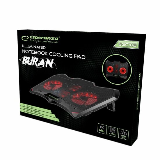 Cooling Base voor Laptop Esperanza EGC102 4