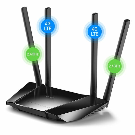 Router Cudy LT400_EU Zwart RJ45 Wi-Fi 4 4