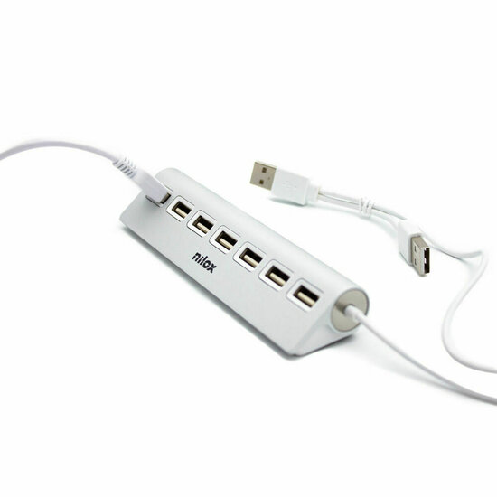 USB-HUB Nilox NXHU7ALU2 Grijs 3