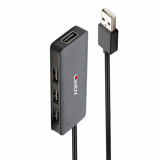 USB-HUB LINDY 42986 Zwart 1