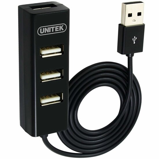 USB-HUB 3 Poorten Unitek Y-2140 Zwart 3