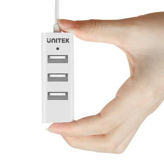 USB-HUB 3 Poorten Unitek Y-2146 Wit 2