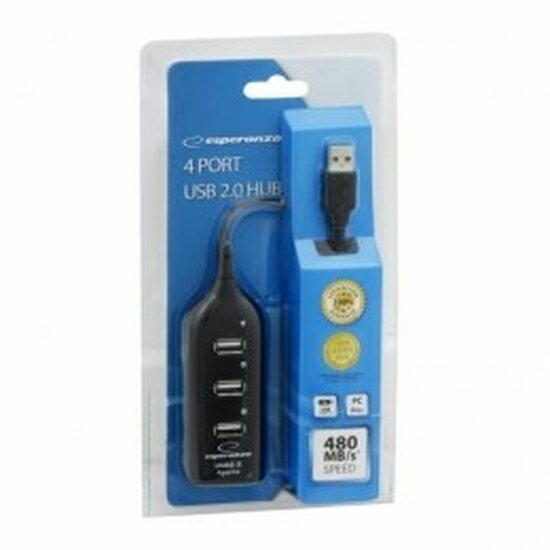 USB-HUB Esperanza EA116 Zwart 1