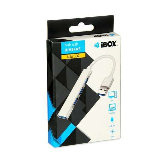 USB-HUB Ibox IUH3FAS USB x 4 Wit 4