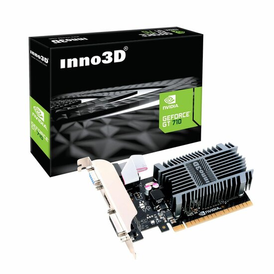 Videokaart INNO3D N710-1SDV-E3BX NVIDIA GeForce GT 710 NVIDIA 2 GB 3