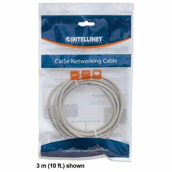 Cat6 UTP kabel Intellinet 340373 Grijs 1 m 4