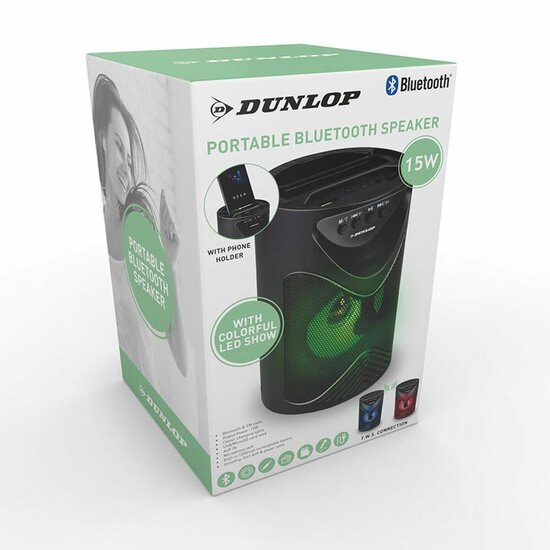 Dunlop TWS 15 W Zwart USB Bluetooth luidspreker 4