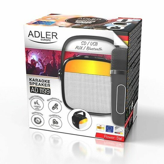 Adler AD 1199b Grijs Bluetooth luidspreker 7