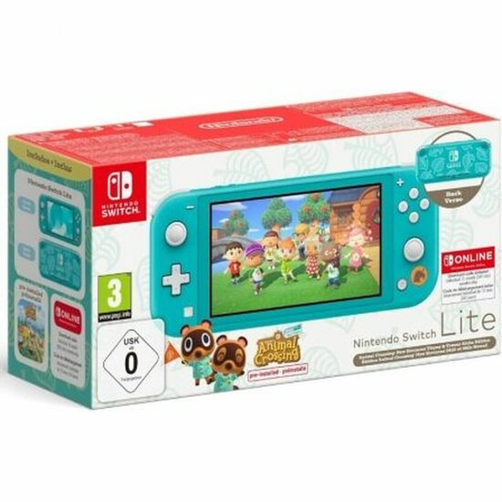 Nintendo Switch Lite + Animal Crossing Nintendo SWLITE AT + ANI Turkoois 1