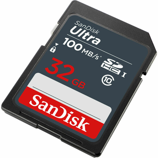 SD Geheugenkaart SanDisk Ultra SDHC Mem Card 100MB/s 32 GB 2