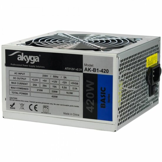 Voedingsbron Akyga AK-B1-420 420 W ATX RoHS CE REACH 1