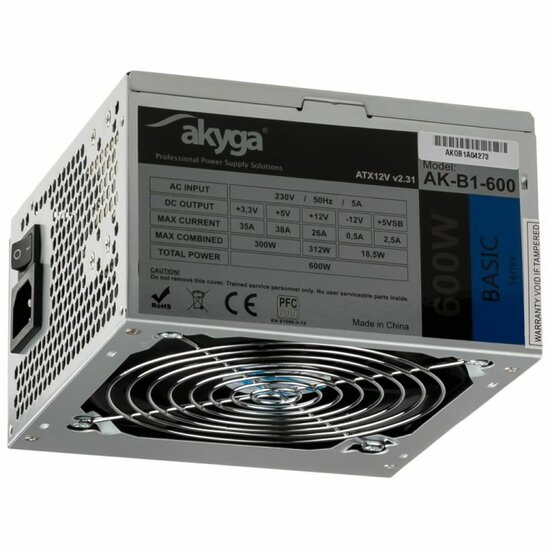 Voedingsbron Akyga AK-B1-600 ATX 600 W RoHS 1