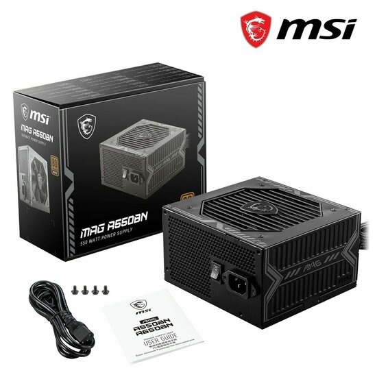 Voedingsbron MSI MAG A550BN ATX 550 W 80 Plus Bronze 3