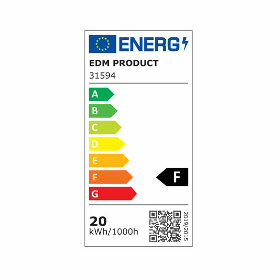 Plafondlamp EDM Aluminium Wit 20 W (6400 K) 4