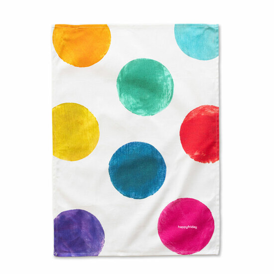 Keukendoek HappyFriday Confetti Multicolour 70 x 50 cm (2 Stuks) 2