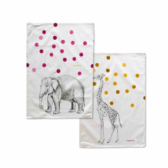 Keukendoek HappyFriday Savanna Multicolour 70 x 50 cm (2 Stuks) 1