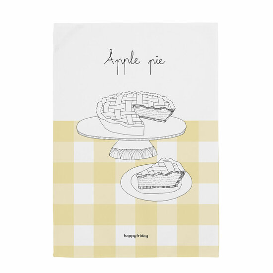 Keukendoek HappyFriday Apple pie Multicolour 70 x 50 cm (2 Stuks) 3