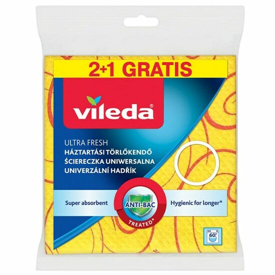 Keukendoek Vileda 144826 Geel (3 Onderdelen) 1