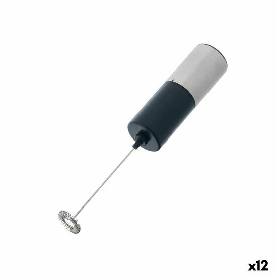 Mini-Opklopper en -Schuimer Zilverkleurig (12 Stuks) 1