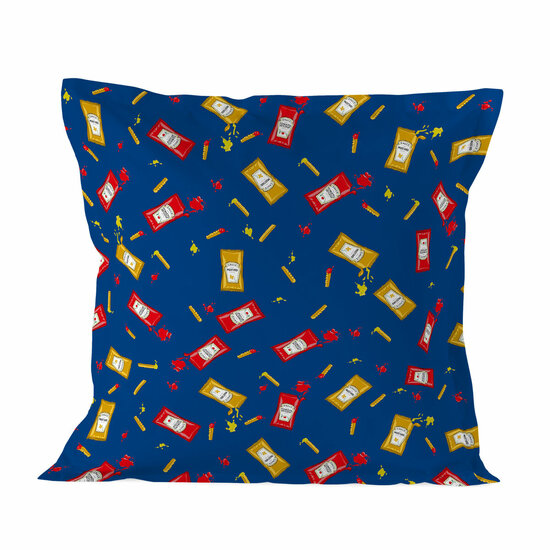 Kussensloop HappyFriday Baleno Teen Blue Hotdog Multicolour 80 x 80 cm 1