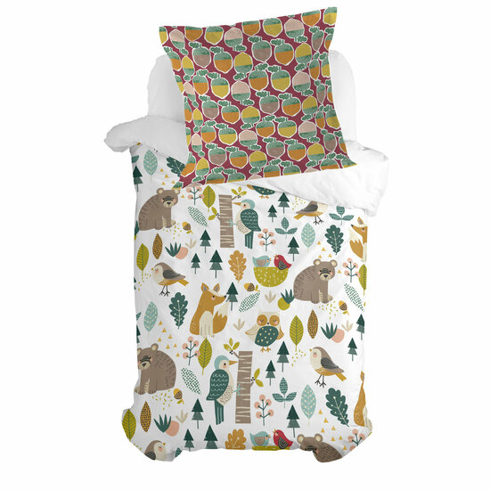 Kussensloop HappyFriday Moshi Moshi Harvestwood Multicolour 80 x 80 cm 4