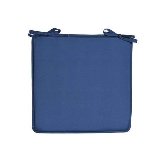 Stoelkussen Home ESPRIT Blauw Wit 38 x 38 x 2 cm 3