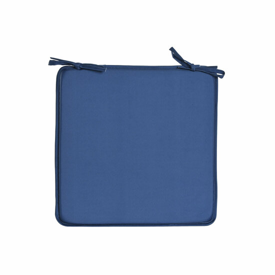 Stoelkussen Home ESPRIT Blauw Wit 38 x 38 x 2 cm 3